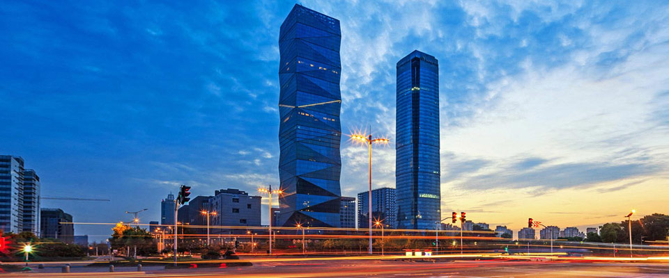 现代城市企业建筑场景展示图片