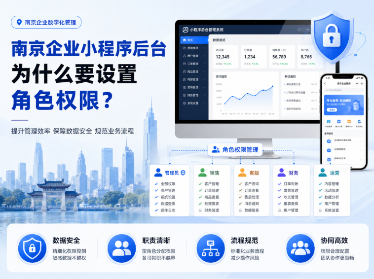 小程序后台为什么要设置角色权限 小程序后台为什么要设置角色权限